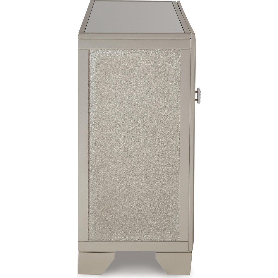 chaseton champagne accent cabinet   