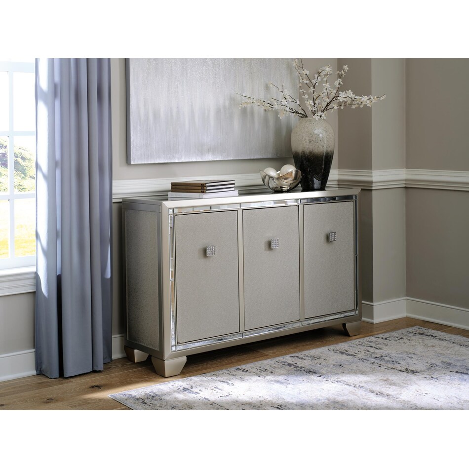 chaseton metallic accent cabinet   