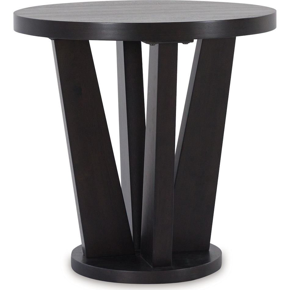 chasinfield dark brown end table   