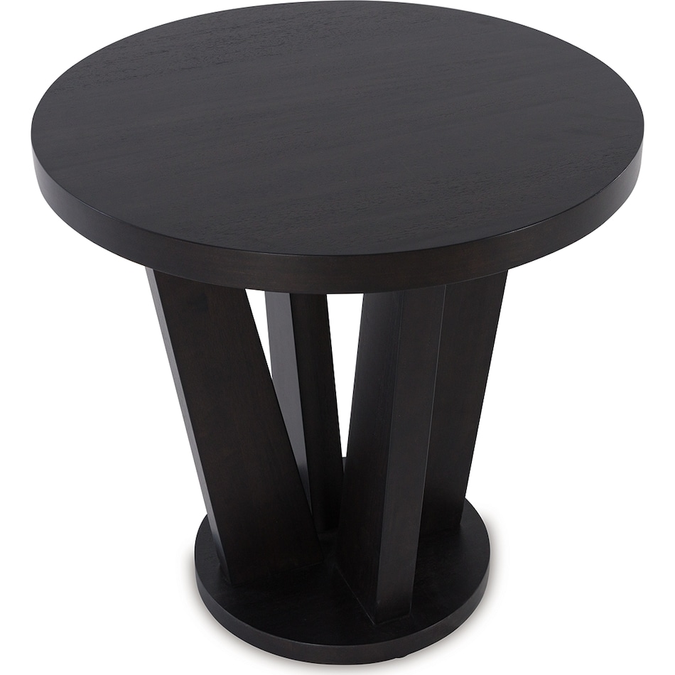 chasinfield dark brown end table   