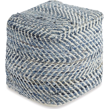 CHEVRON POUF