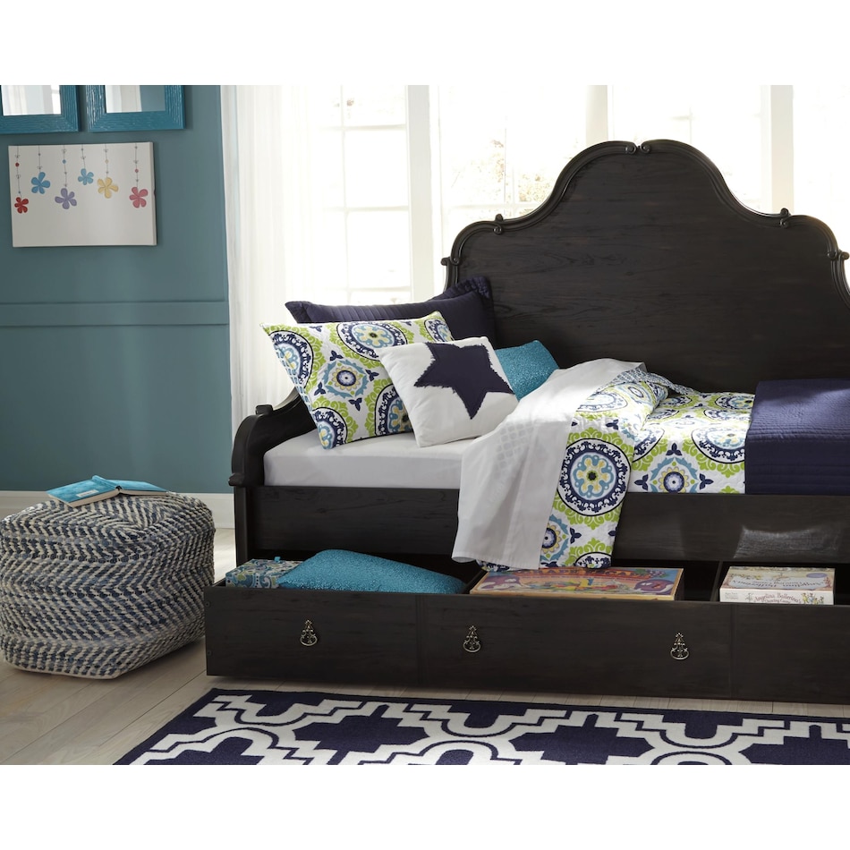 chevron blue white pouf  ottoman   