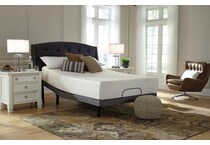 chime inch memory foam white mattress queen   