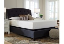 chime inch memory foam white mattress queen   