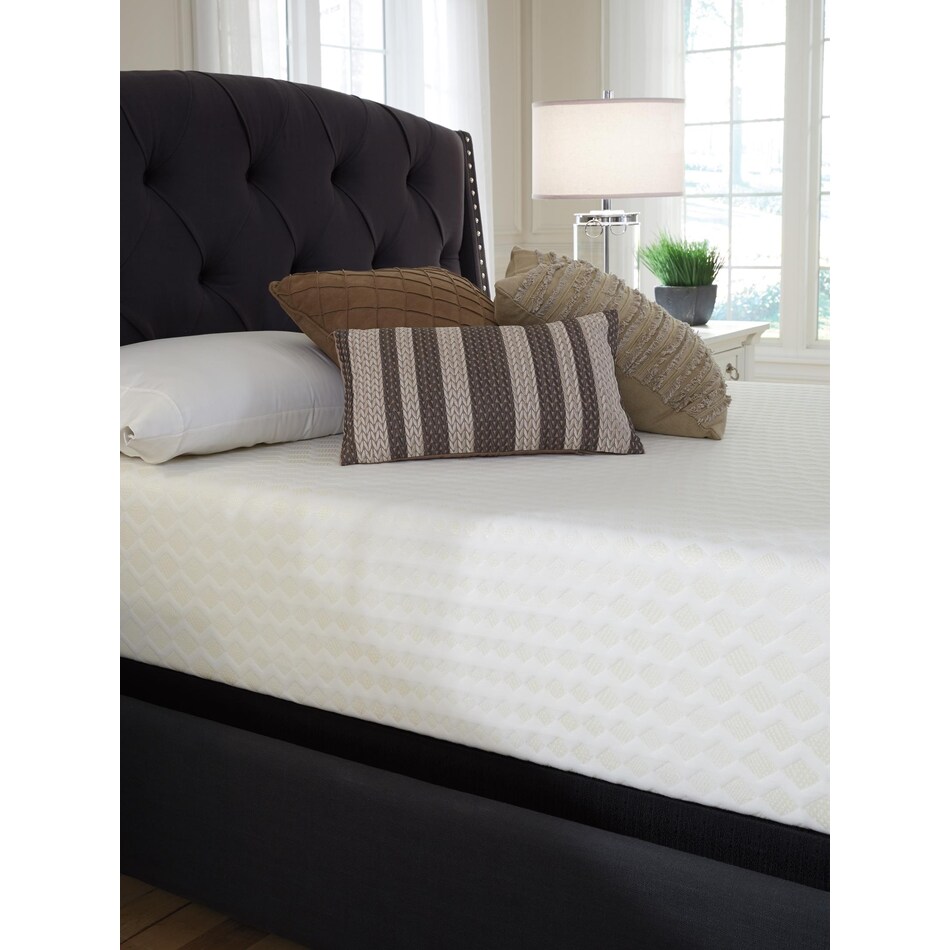 chime inch memory foam white mattress queen   