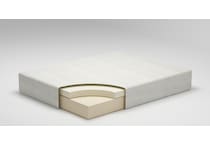 chime inch memory foam white mattress queen   