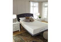 chime inch memory foam white mattress queen   