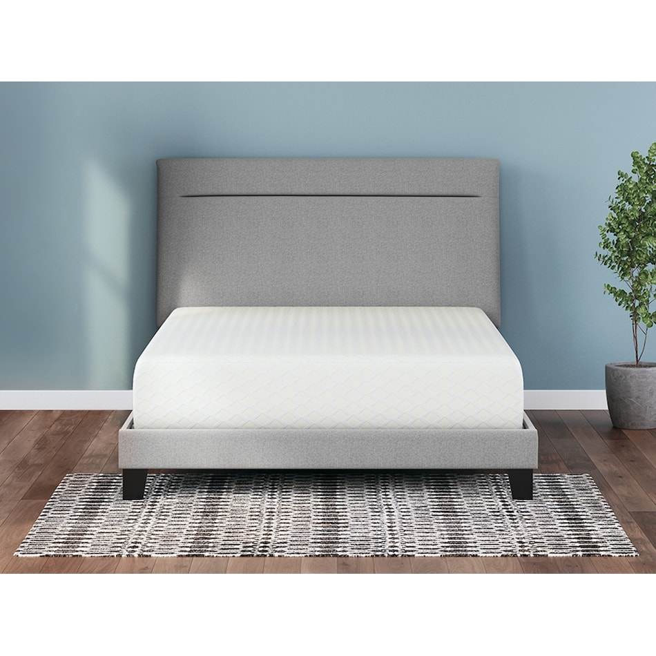 chime inch memory foam white mattress queen   