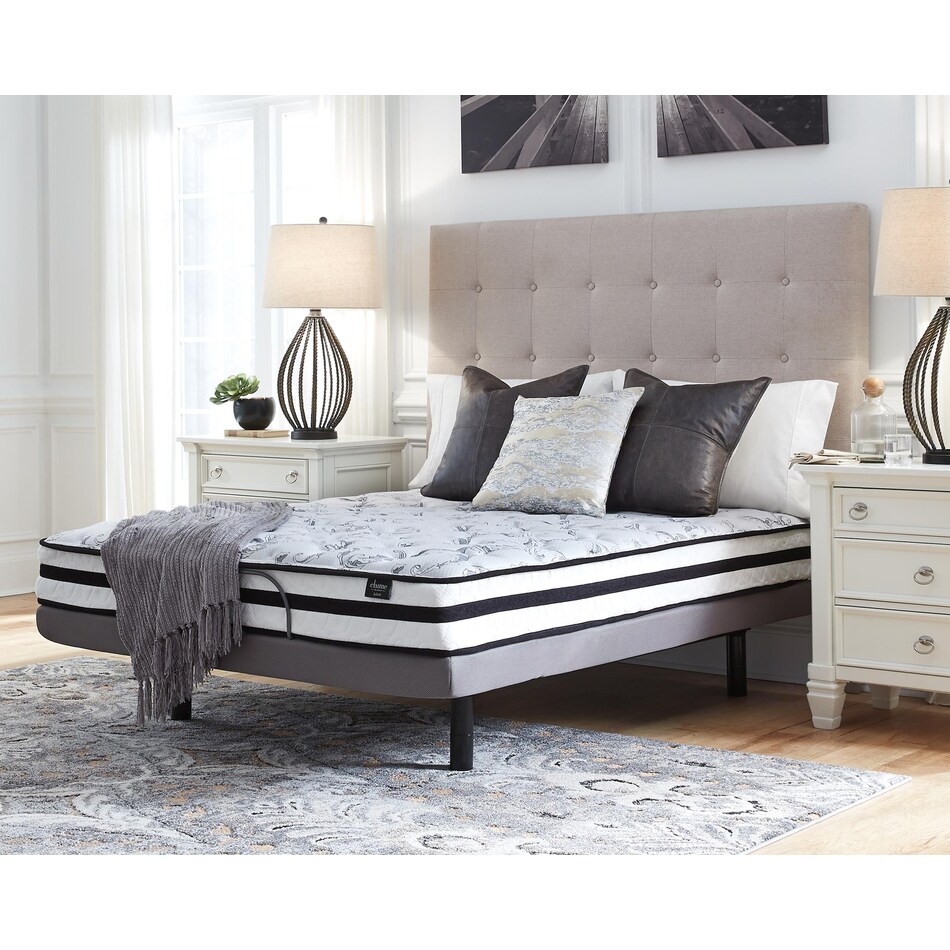 chime inch innerspring white mattress king   