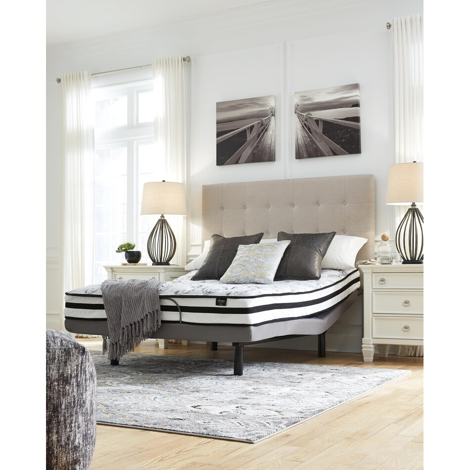 chime inch innerspring white mattress king   