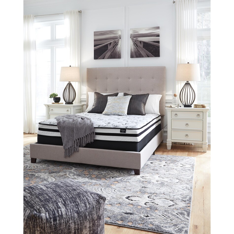 chime inch innerspring white mattress queen   