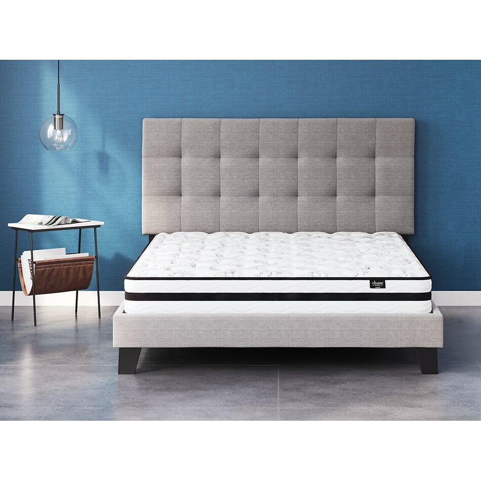 chime inch innerspring white mattress queen   