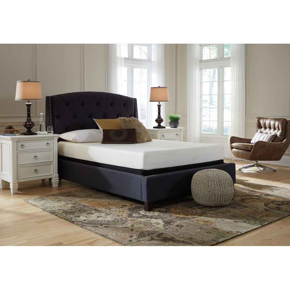 chime inch memory foam white mattress full   