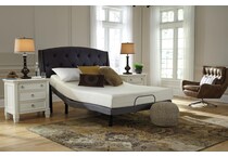 chime inch memory foam white mattress full   