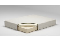 chime inch memory foam white mattress full   