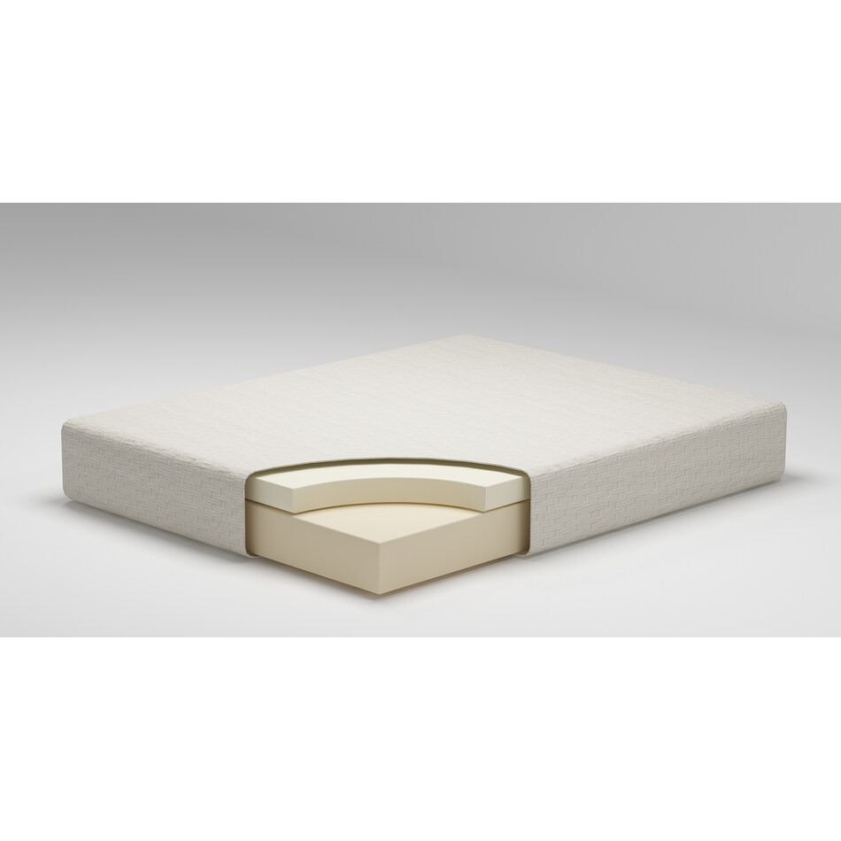 chime inch memory foam white mattress full   