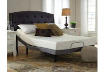 chime inch memory foam white mattress full   