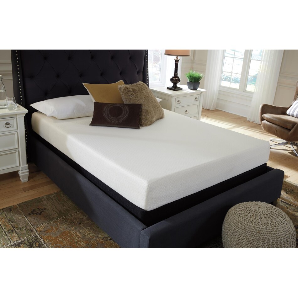 chime inch memory foam white mattress king   