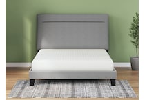 chime inch memory foam white mattress king   