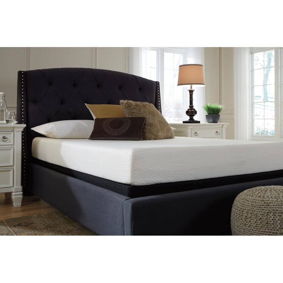 chime inch memory foam white mattress queen   