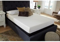 chime inch memory foam white mattress queen   