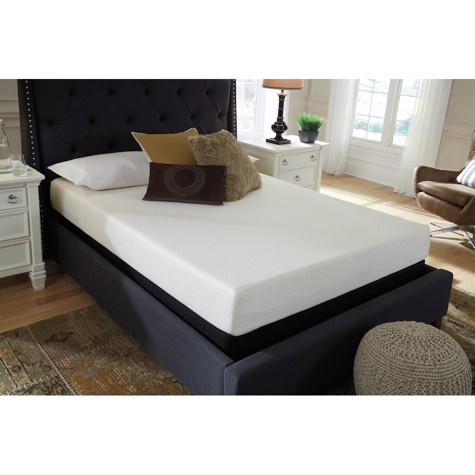 chime inch memory foam white mattress queen   