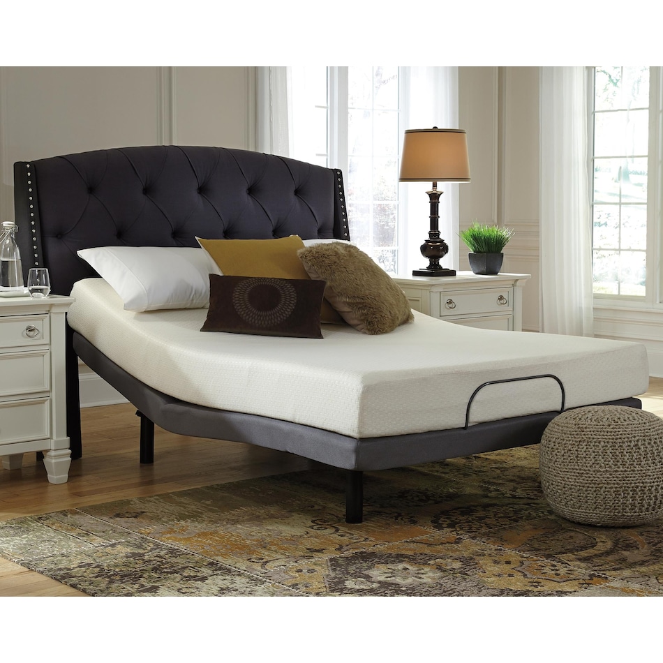 chime inch memory foam white mattress queen   