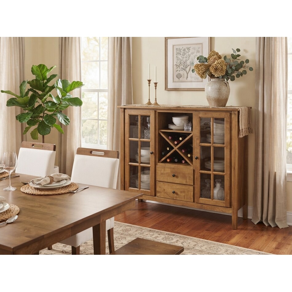 christopher walnut buffet   