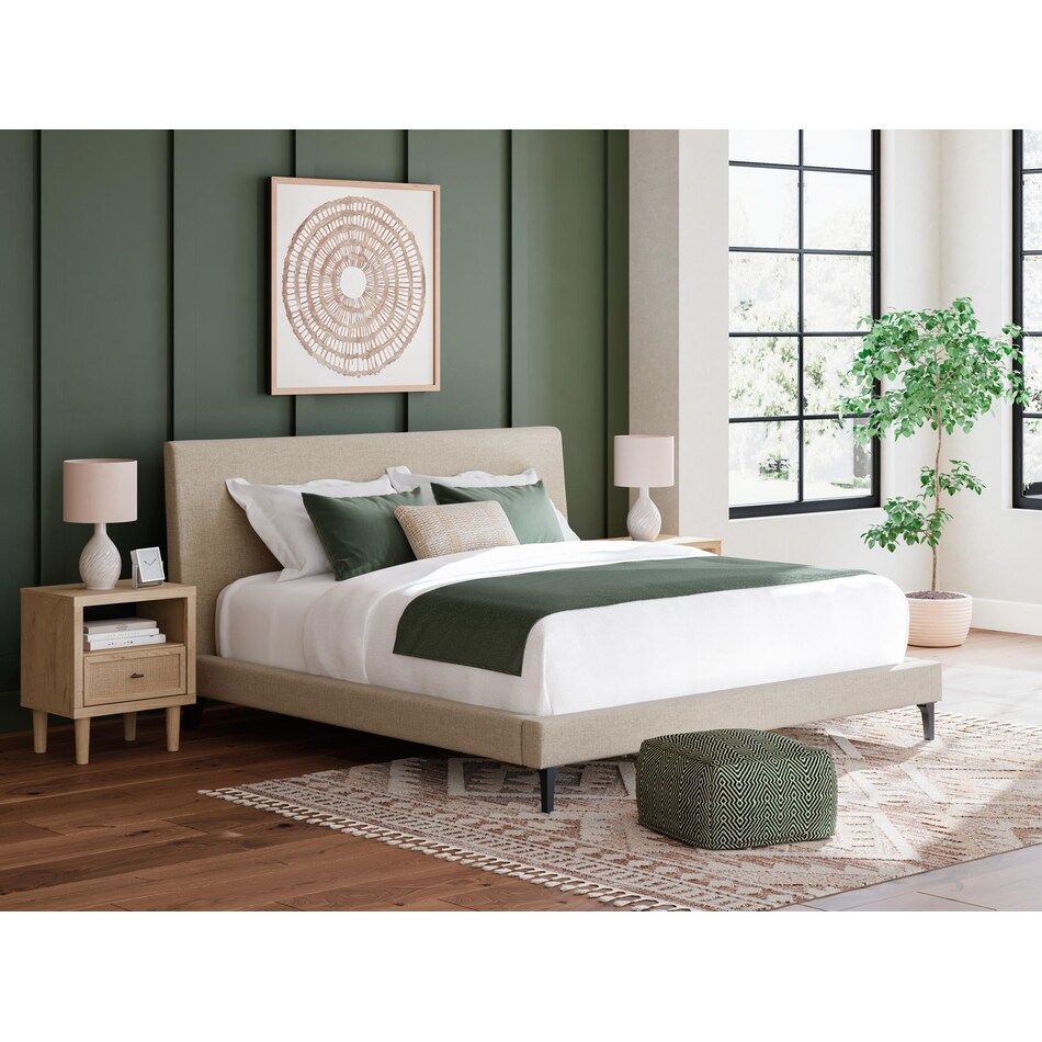 cielden gray king headboard   