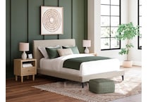 cielden soft gray queen headboard   