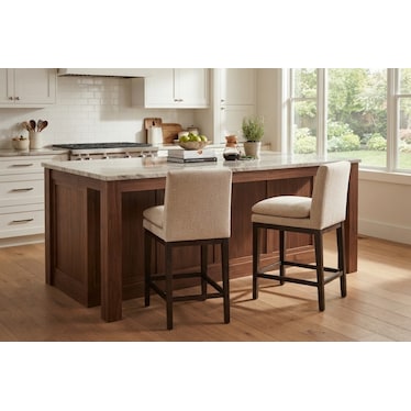 CLARA UPHOLSTERED COUNTER STOOL