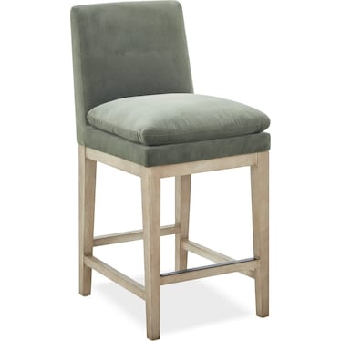 CLARA UPHOLSTERED COUNTER STOOL