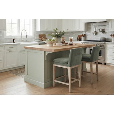 CLARA UPHOLSTERED COUNTER STOOL