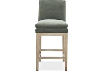 clara olive barstool   