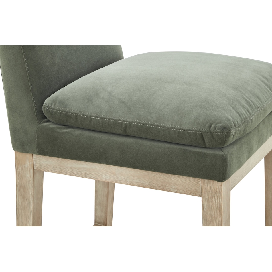 clara olive barstool   