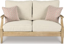 clare view beige loveseat   