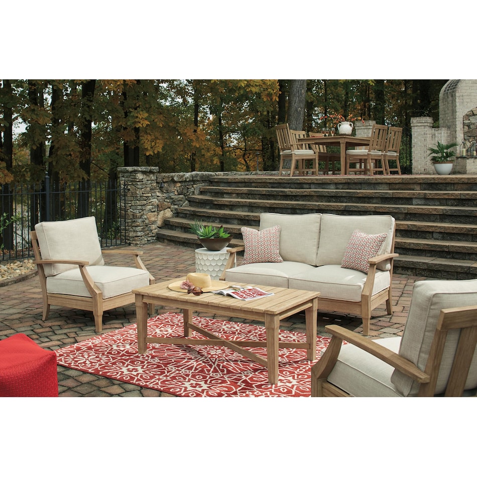 clare view beige loveseat   