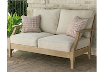 clare view white loveseat   