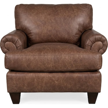CLARISSE LEATHER CHAIR BY EMERALDCRAFT