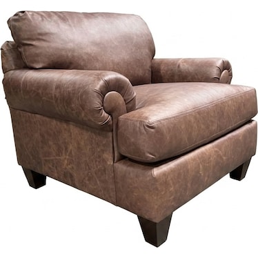 CLARISSE LEATHER CHAIR BY EMERALDCRAFT