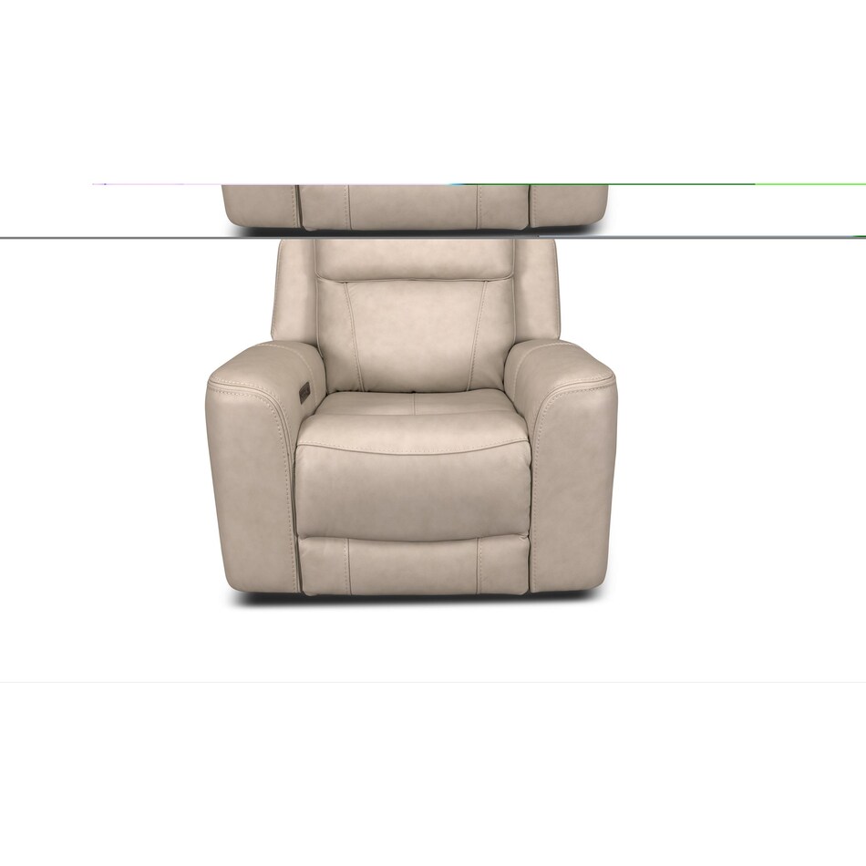 cocoa stone power leather recliner   