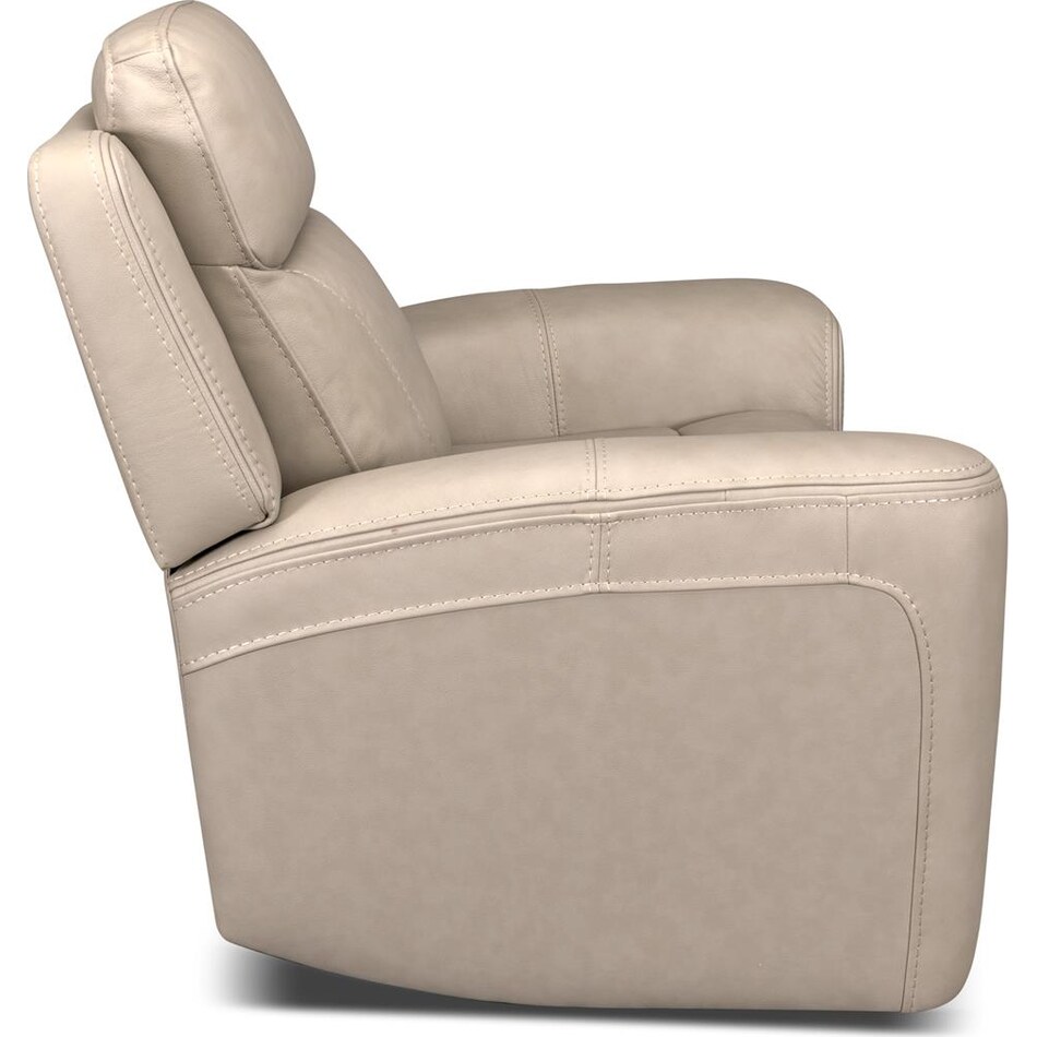 cocoa stone power leather recliner   