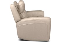 cocoa stone power leather recliner   
