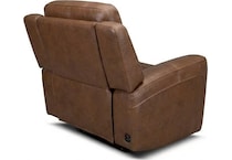 cocoa umber power leather recliner   