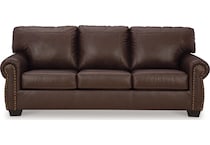 colleton dark brown leather sofa   