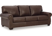 colleton dark brown leather sofa   