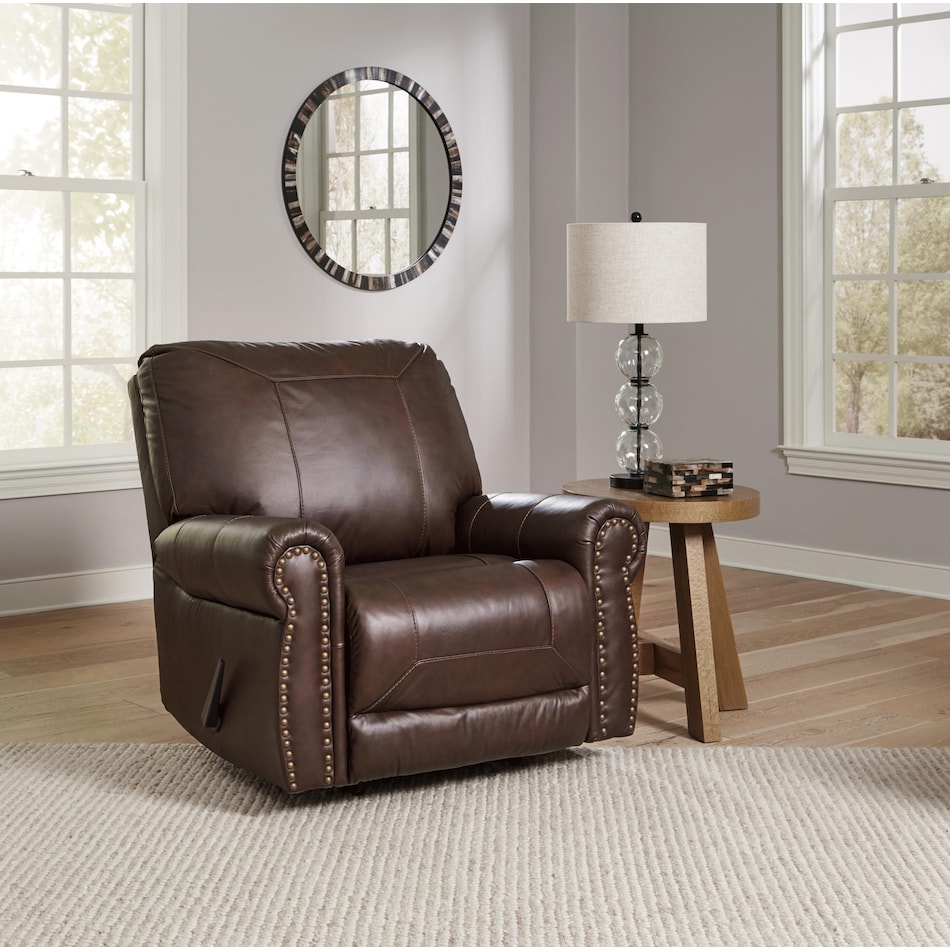 colleton leather rocker recliner   