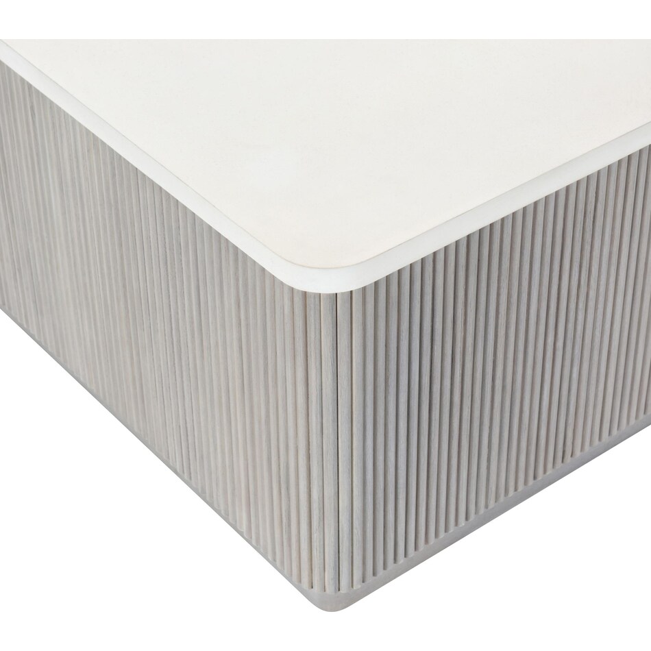 colonnade faux stone cocktail table   