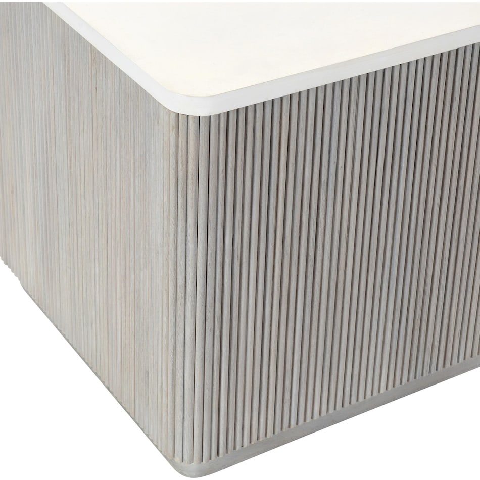 colonnade faux stone end table   