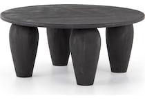 colt dark totem cocktail table   